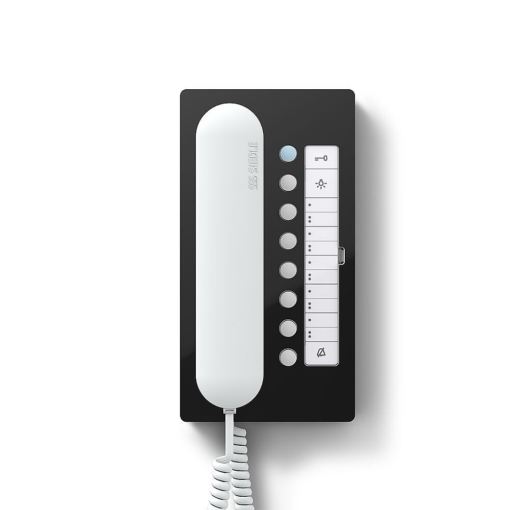 Siedle BTC 850-02 SH/W Haustelefon Comfort, schwarz glänz./weiß