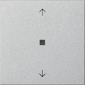 Gira 510526 RF Bedienaufsatz 1-fach Pfeile KNX, System 55, Farbe alu