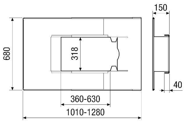 Maico PP45DER25-35 Dacheindeckrahmen für PP 45 Dachdurchführung, Dachneigung: 25 ° - 35 °
