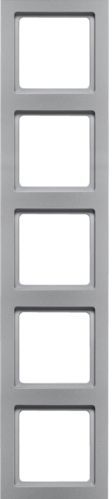 Berker 10156094 Rahmen 5-fach, Q.3, aluminium samt