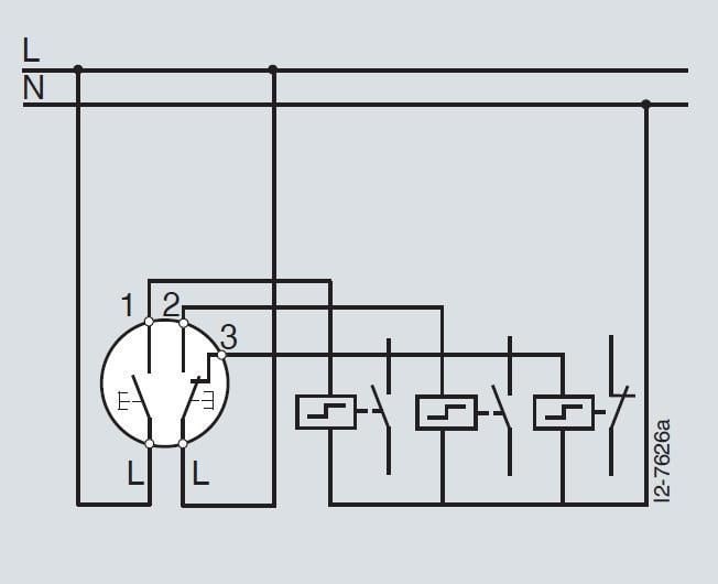 Siemens 5TD2115, Taster 2-fach, 1 Schließer + 1 Wechsler