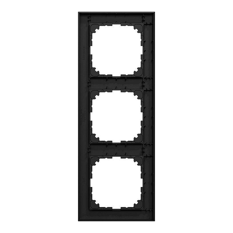 Merten MEG4030-3603 Rahmen 3-fach, M-Pure, schwarz matt