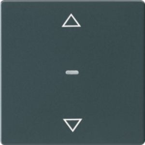 Berker MAN0202323 Abdeckung für Tastsensor-Modul 1-fach mit Symbol "Pfeile", Q.x, tiefschwarz matt