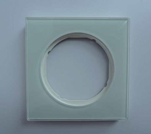 Berker 10112209 Rahmen 1-fach, R.3, Glas polarweiß