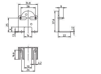 Houben 100454 Befestigungswinkel