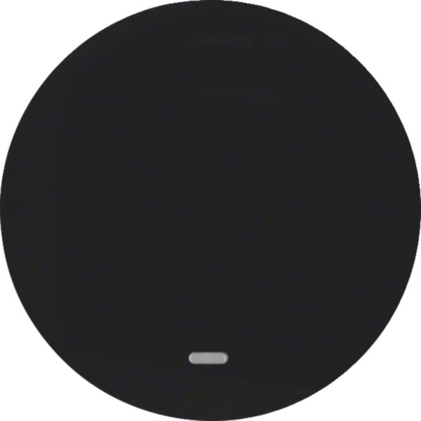 Hager WLW1331BG Wippe 1-fach mit klarer Linse, R.Classic, schwarz glänzend