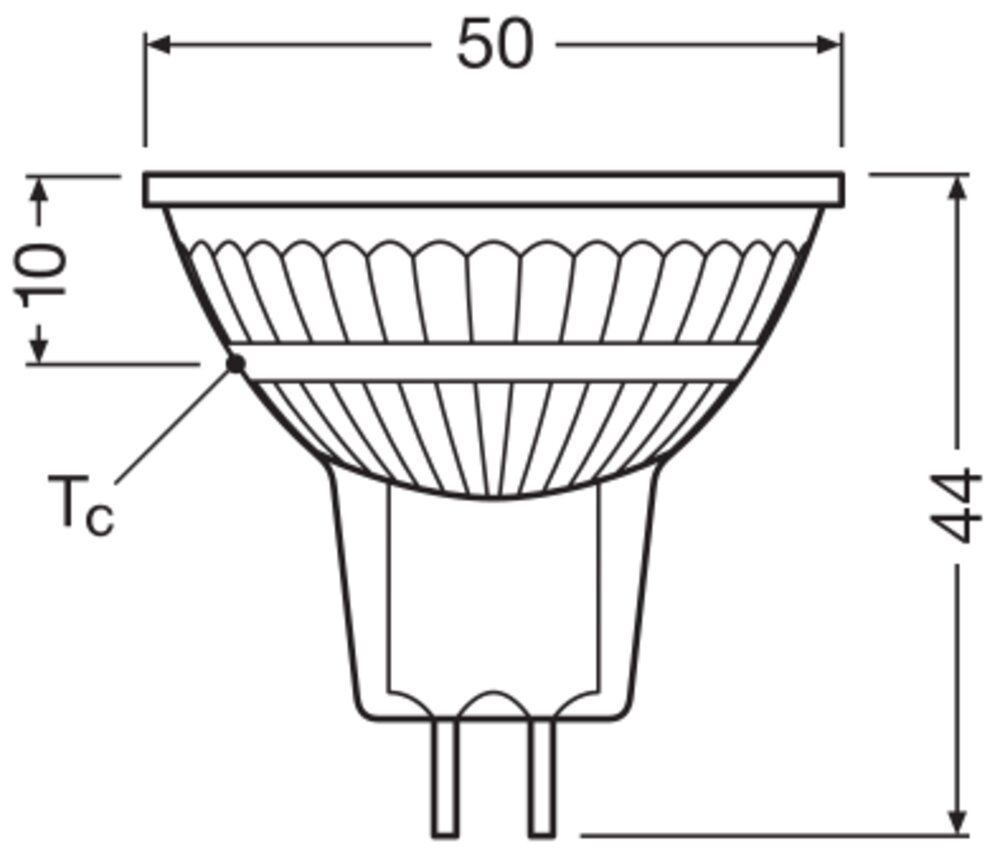 Ledvance 4099854456510 LED MR16 P, 36 °, 2,2 W, 927, 230 lm, GU5,3, dimmbar