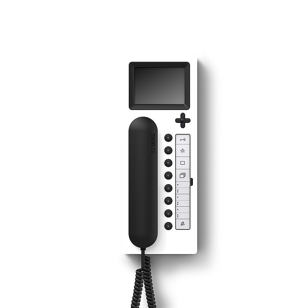 Siedle BTCV 850-03 WH/S Video-Haustelefon Comfort, weiß glänz./sw