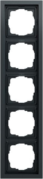 Gira 021573 Abdeckrahmen 5-fach, Gira F200, anthrazit (lackiert)