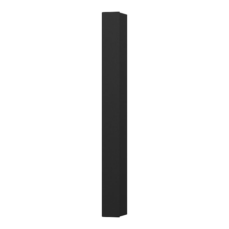 Merten MEG4011-3603 Rahmen 1-fach mit Beschriftungsträger, M-Pure, schwarz matt
