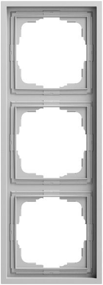 Gira 021386 Abdeckrahmen 3-fach, Gira F300, grau matt (lackiert)
