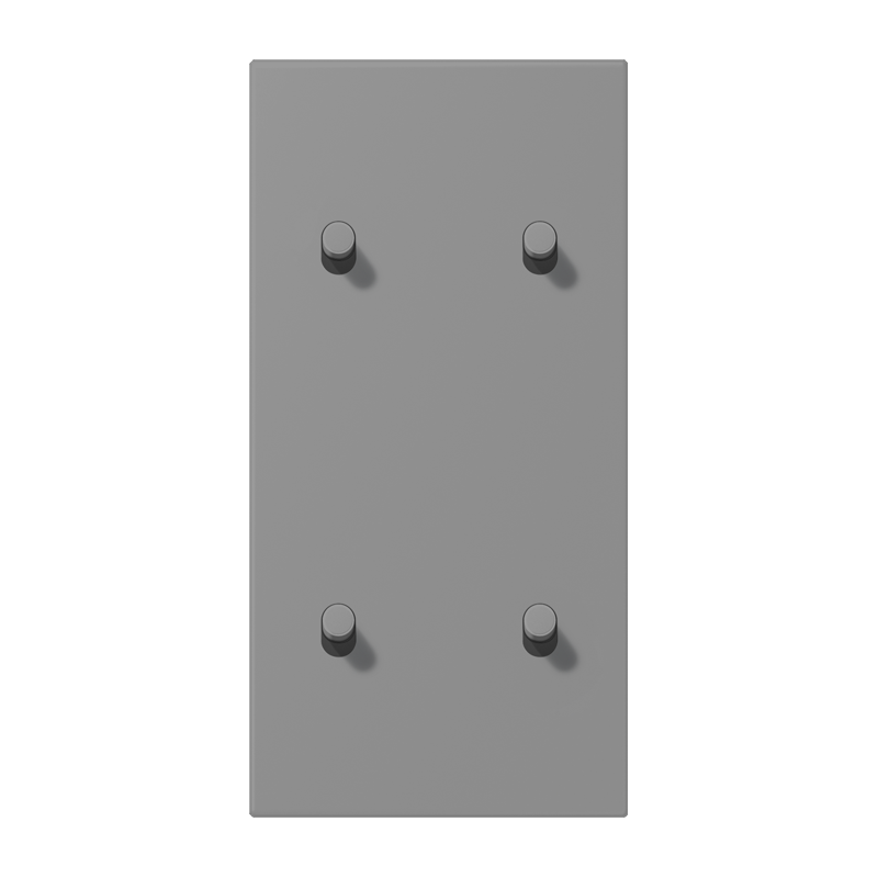 Jung LC12-25R0203 Abdeckung mit Kipphebel "Zylinder", 2 x 2 Kipphebel, senkrecht, gris 31
