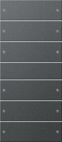 Gira 218628 Wippenset 6-fach (3+3), System 55, anthrazit(lackiert)