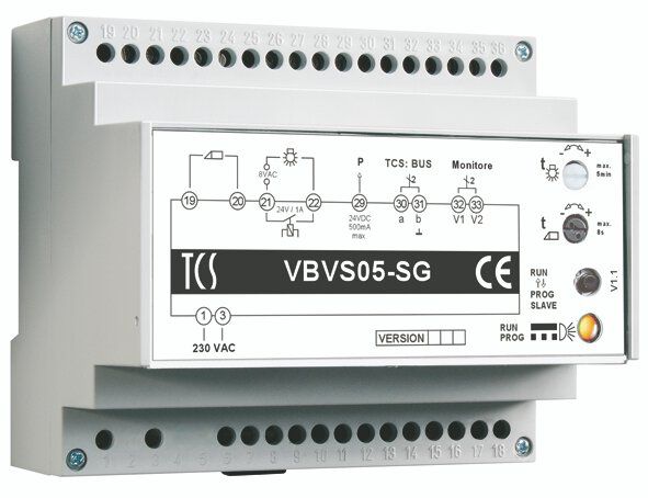 TCS PVU1630-0010 Video-Außenstation, Serie AVU, einspaltig mit Video-Türtelefon für 3 WE