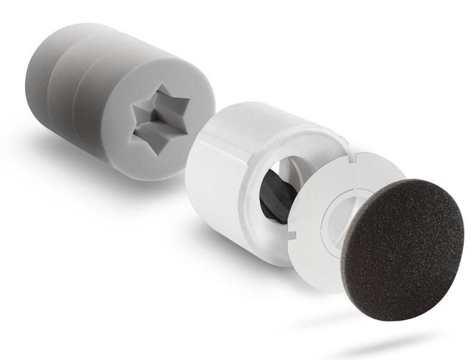 Lunos 039997 Einschub ALD für Außenwand-Luftdurchlass zur Belüftung inkl. 3 Schalldämpfer, Volumenstromblende, Winddrucksicherung, G2-Filter, Ø160mm, L=500mm