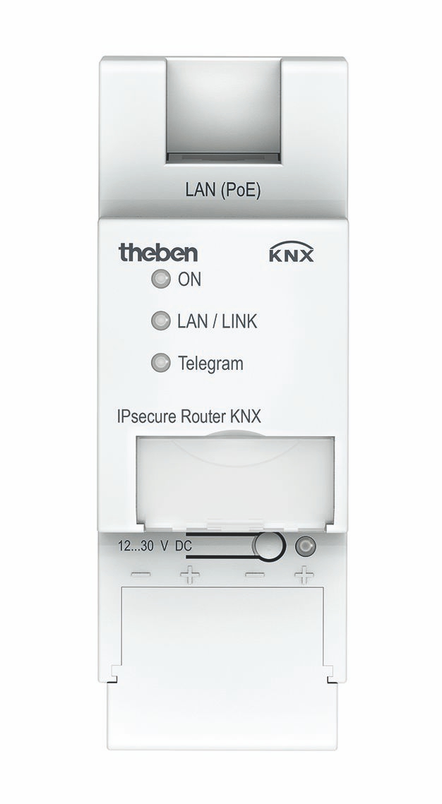 Theben 9070770 IPsecure-Router KNX Router/Schnittstelle/Linienkoppler IP und KNX, IP Secure
