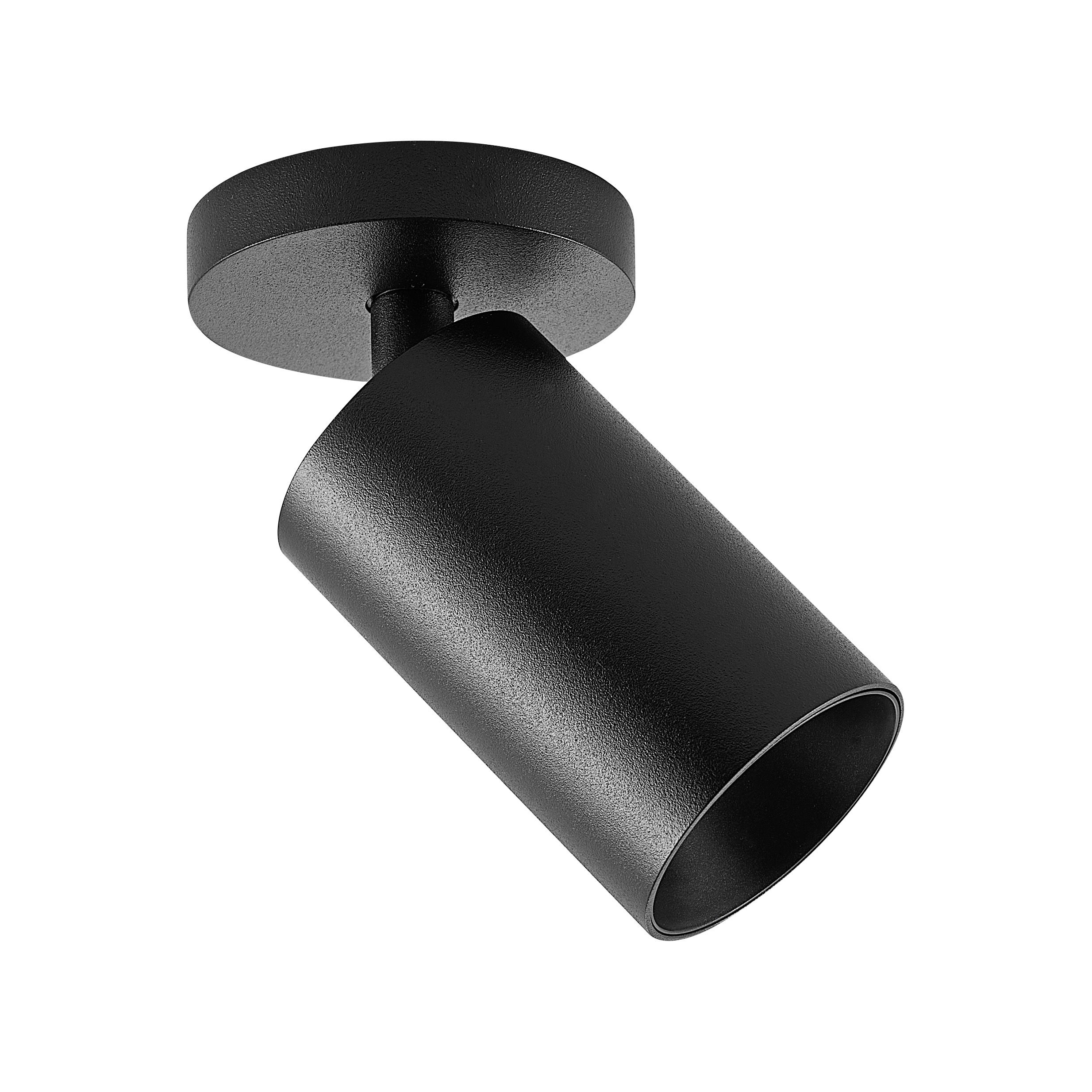 Deko-Light 348252 Deckenaufbauleuchte, Can Tilt rund, 1x 7,5 W GU10, 220-240 V/AC, 50 / 60 Hz, IP 20, schwarz