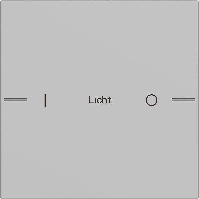 Gira 5761015 Wippenset 1-fach individuell Tastsensor 4.55, Grau matt