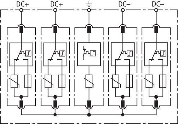 Dehn + Söhne 952514 Überspannungsableiter Typ 2 DEHNguard M Mehrpolig für PV-Anlagen bis 1000V DC
