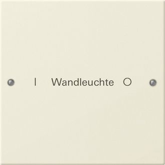 Gira 220101 Wippenset 1-fach beschreibbar System 55 Cremeweiß lackiert