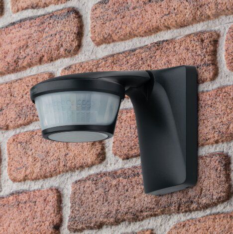 Theben 1010611 theLuxa P300 BK Bewegungsmelder 300° für Wand-oder Deckenmontage, max. 16 m, schwarz