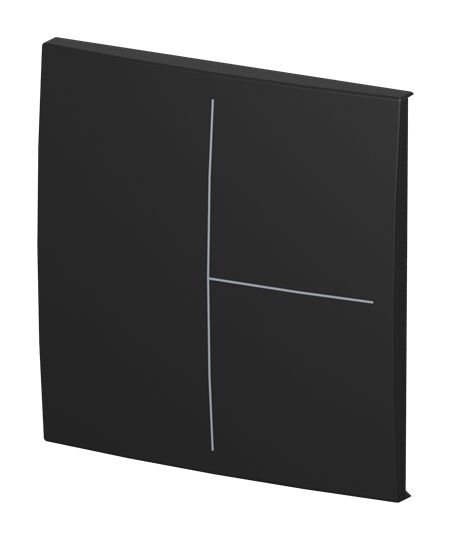Busch-Jaeger LFW/A.3.55.11-915 Abdeckung 3-fach für Keypad 1- bis 4-fach, Busch-Trevion, Busch-balance SI, KNX, schwarz matt