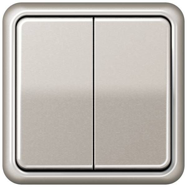 Jung CD581PT Rahmen 1-fach, senkrechte und waagerechte Montage, Aluminium eloxiert, CD 500, platin