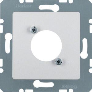 Berker 14121404 Zentralplatte für XLR-Rundsteckverbinder D-Serie Zentralplattensystem, alu matt