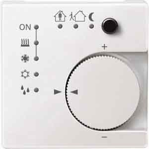 Merten 616819 KNX Raumtemperaturregler UP/PI mit Tasterschnittstelle 4-fach, System M, polarweiß