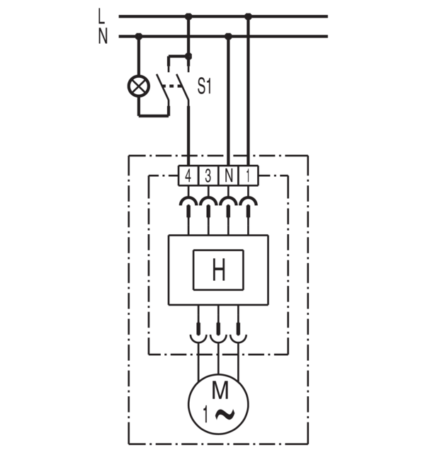 Maico ER 100 H Ventilatoreinsatz, 100 m³/h, mit Feuchtesteuerung und Grundlastschaltung