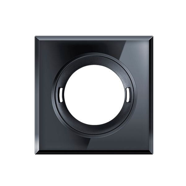 ESYLUX EP00007309 Abdeckung für Präsenz- und Bewegungsmelder der Serie FLAT schwarz, eckig glas