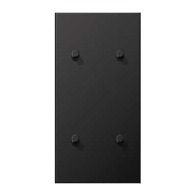 Jung AL12-25DR01 Abdeckung mit Kipphebel "Zylinder", 2 x 2 Kipphebel, senkrecht, Serie LS 1912, dark (lackiertes Aluminium)