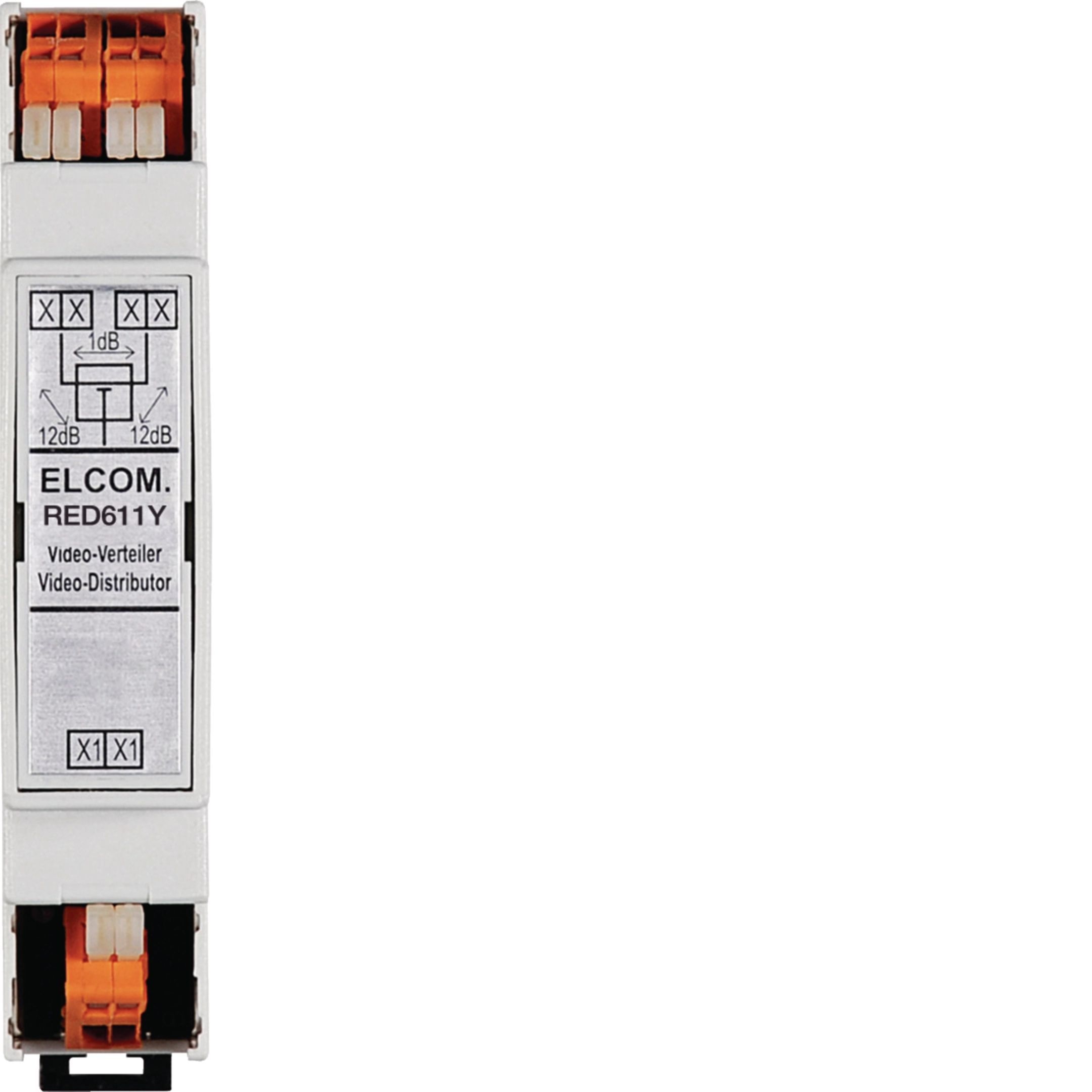 Elcom RED611Y Verteiler/Abzweiger 1 fach, REG, 2-Draht, lichtgrau