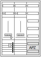 Hager ZB335C25LS Zählerschrank 2 ZP 3-Punkt-Befestigung