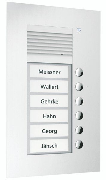 TCS PPU06-EN/02 Sprechanlagen-Set Unterputz für 6 WE