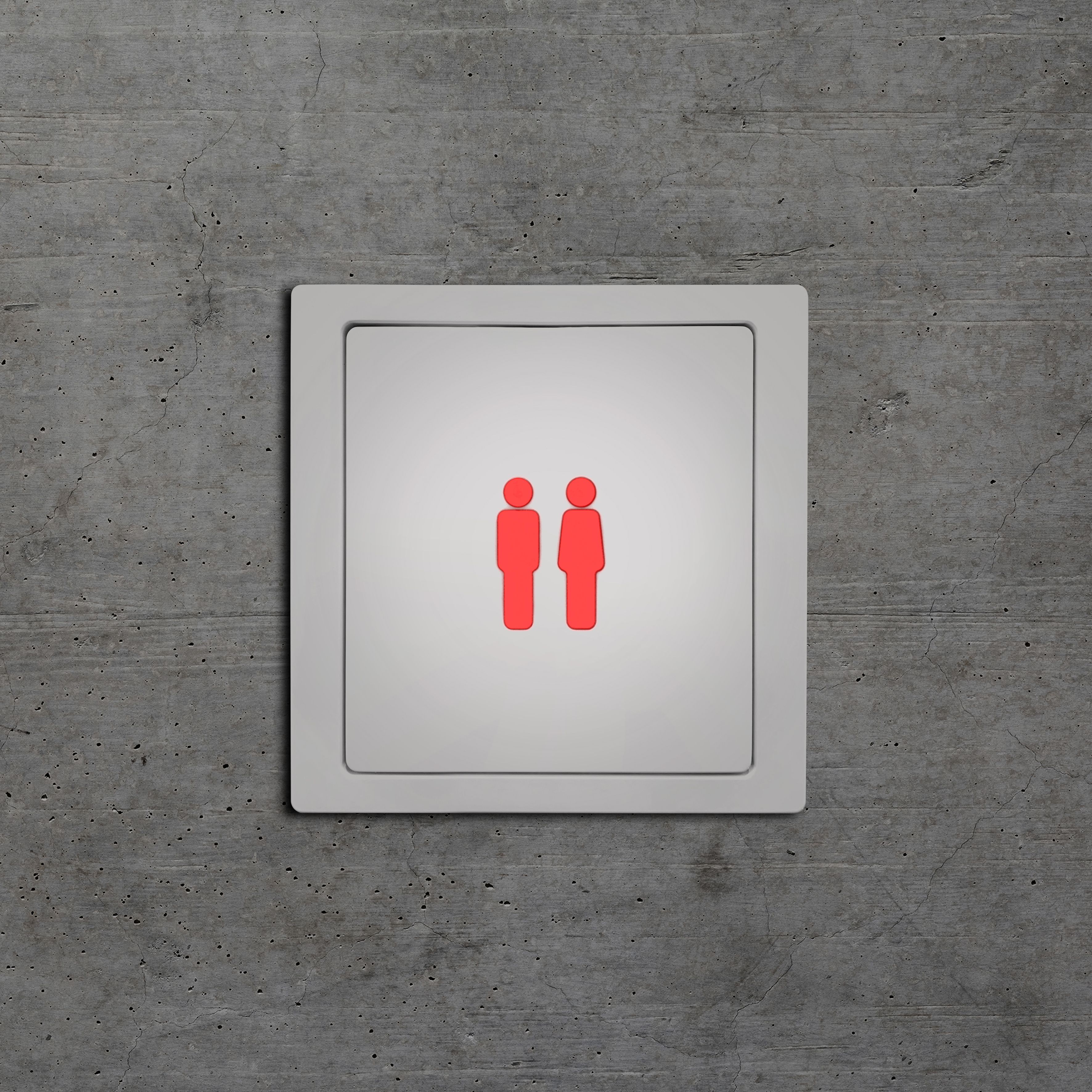 qles SYL0619 Symbollicht, für Merten System-M, beleuchtet/LED/RGB, Polarweiß glänzend, IP44