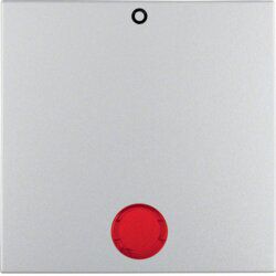 Berker 16241404 Wippe mit roter Linse und Aufdruck "0", S.1/B.3/B.7, alu matt