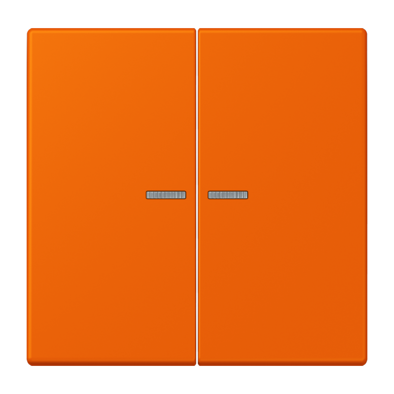 Jung LC995KO5224 Wippe 2-fach, mit Lichtleiter, Les Couleurs® 32080, orange
