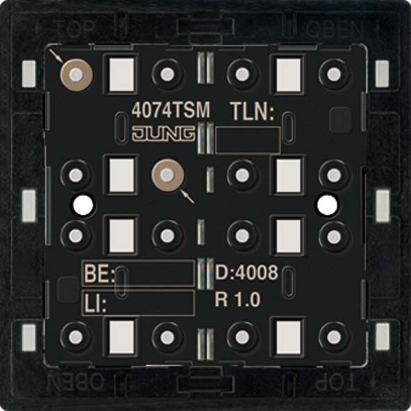 Jung 4074TSM KNX Tastsensor-Modul Standard, 4-fach, F40