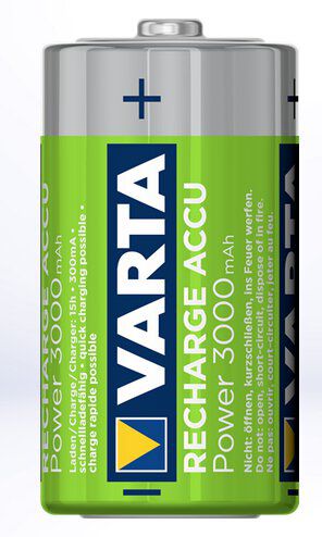Varta ACCU Batterien 56714 Baby/C Akku 3000mAh 2-Stück