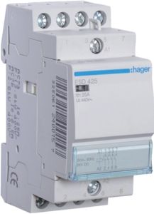 Hager ESD425 Schütz, 4-pol., 25A, 4 Schließer, 24V