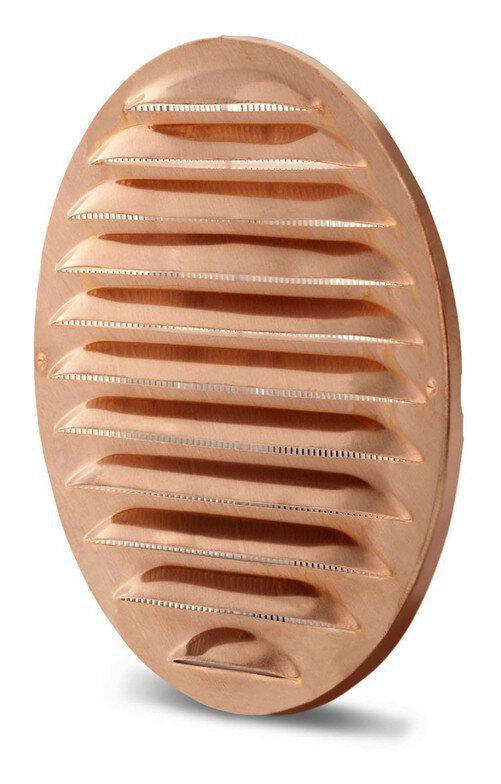 Lunos 039910 Außenverschluss 1/RMK175, Ø175/125-160mm, zum Stecken, Insektenschutz, Kupfer