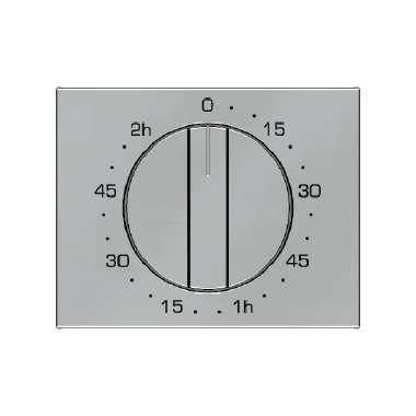 Berker 16357104 Zentralstück mit Regulierknopf für mechanische Zeitschaltuhr, K.5, Edelstahl