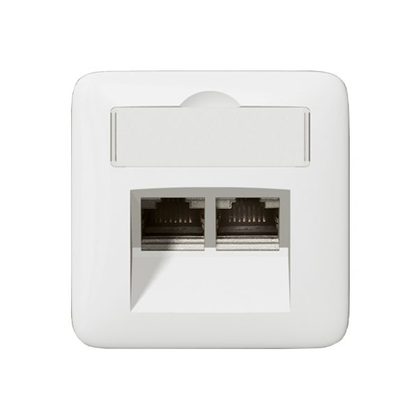 Legrand 776758 Abdeckung RJ45 C5 C6, mit Beschriftungsträger