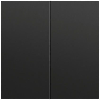 Gira 536274 System 3000 Bedienaufsatz 2-fach, System 70, schwarz matt (lackiert)