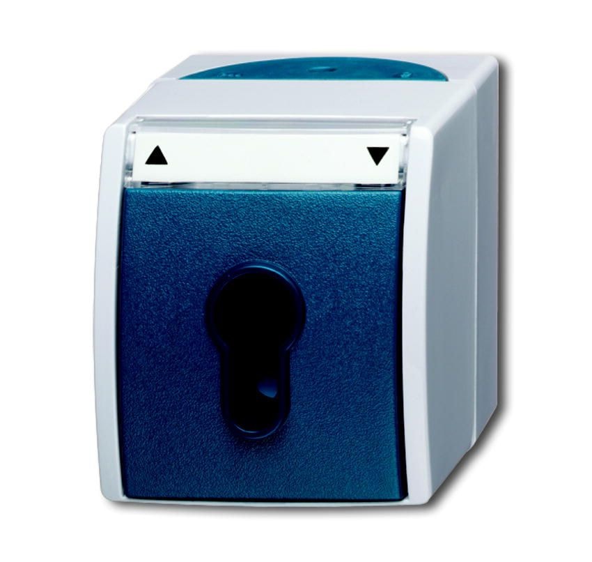 Busch-Jaeger 2712SLW-53 Schlüsselschalter Wechsel 2-polig, Aufputz, IP44