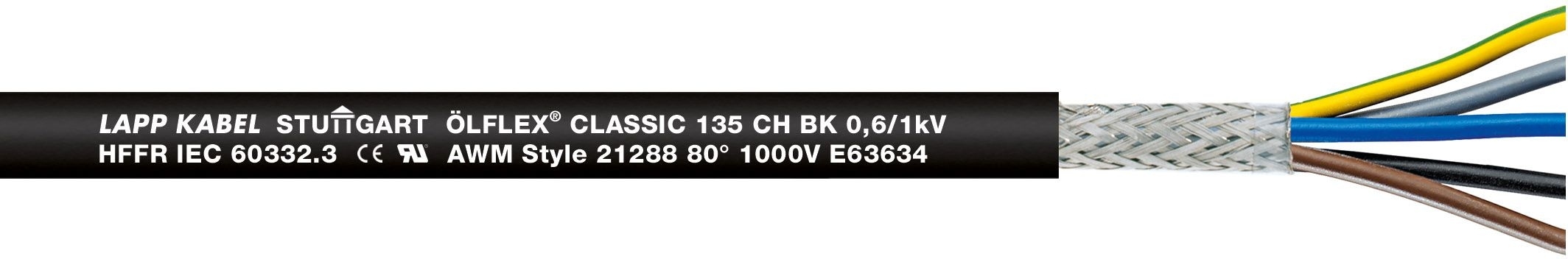 Lapp 1123461 Steuerleitung ÖLFLEX® CLASSIC 135 CH BK 0,6/1 kV 3G1