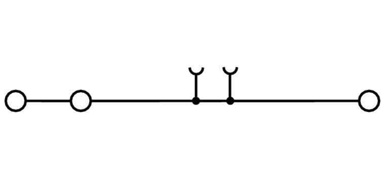 Weidmüller ZDU 2.5-2/3AN Durchgangs-Reihenklemme 2.5 mm², Z-Reihe Roof