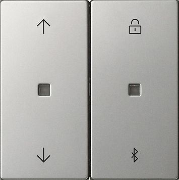 Gira 5367600 S3000 Jalousie- und Schaltuhr BT Pfeile, System 55, Edelstahl