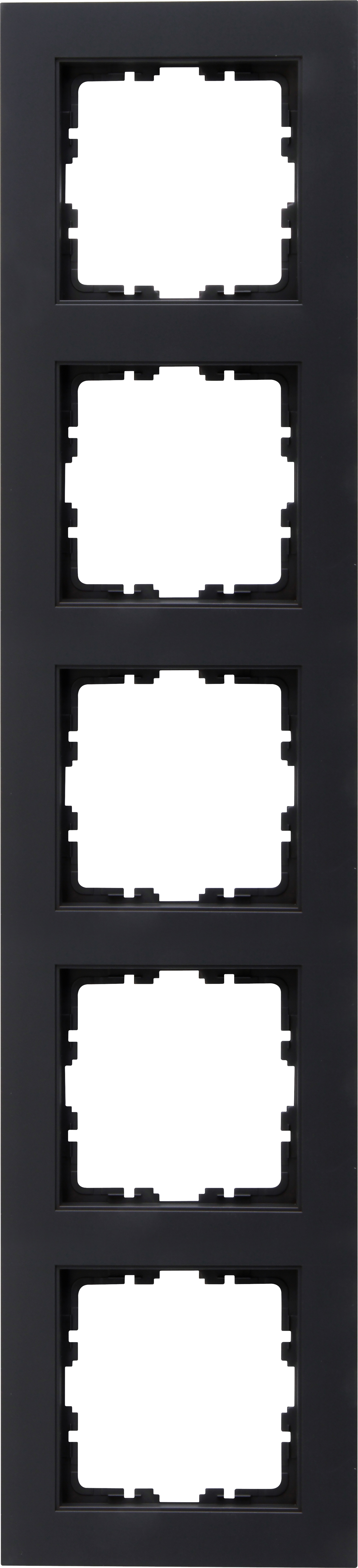 Kopp 402915003 HK07 - Abdeckrahmen 5-fach, Farbe: anthrazit